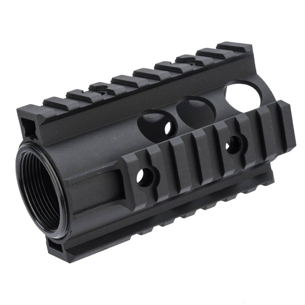 ZCI CNC Aluminum Quad Rail Free Float Handguard for M4 / M16 AEG Rifles (4")