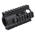 ZCI CNC Aluminum Quad Rail Free Float Handguard for M4 / M16 AEG Rifles (4")