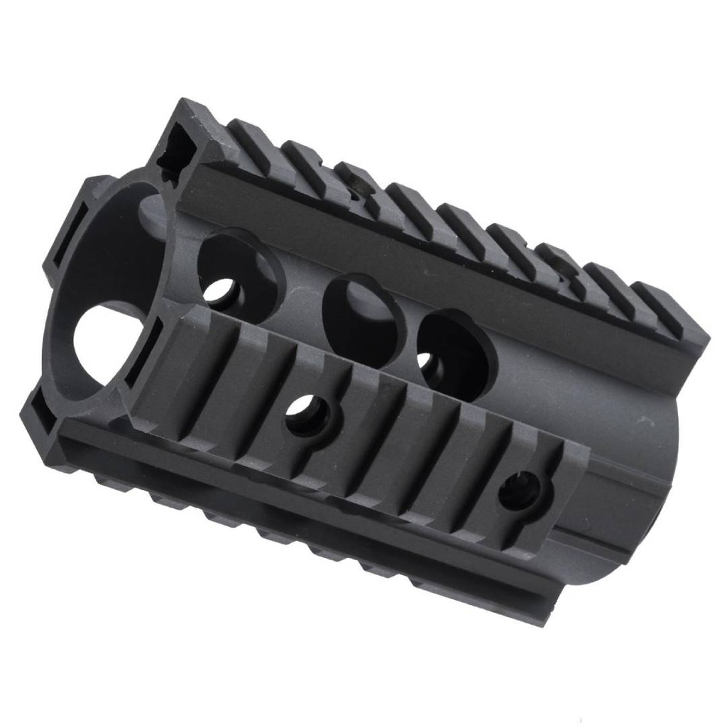 ZCI CNC Aluminum Quad Rail Free Float Handguard for M4 / M16 AEG Rifles (4")