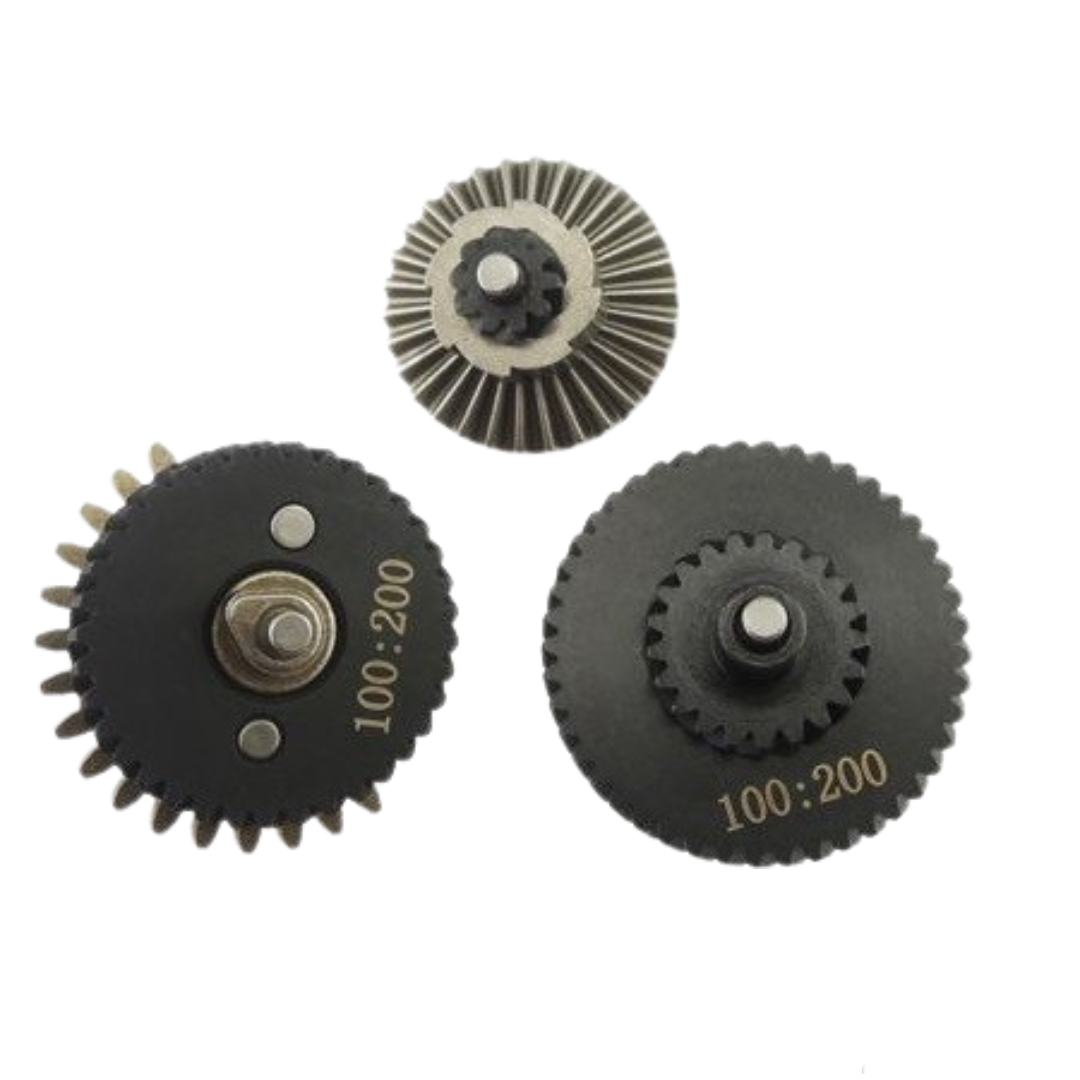 ZCI CNC Steel 100:200 Gear Set for Airsoft AEG Gearboxes