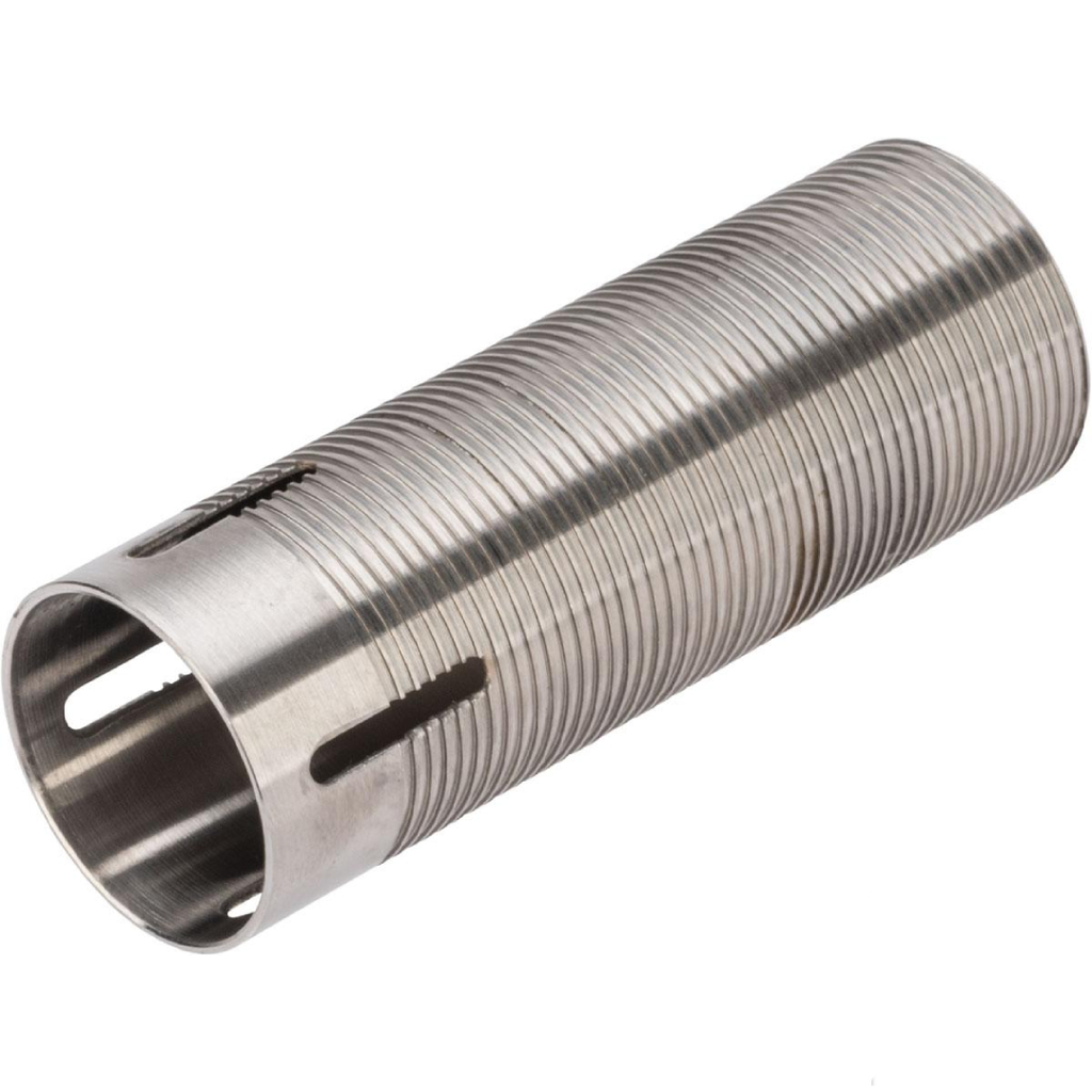 Angel Custom CNC Advanced Stainless Ribbed Airsoft AEG Cylinder (Model: Type 2)
