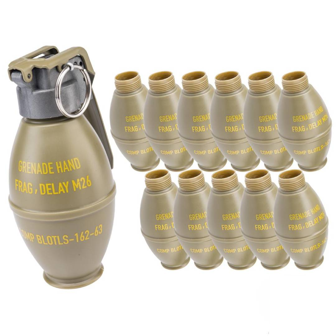 APS Thunder B Airsoft CO2 Simulation Grenade (Model: Lemon / Set of 12)